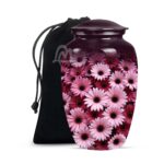 Colorful Flowers Urns for Human Ashes, Burial Urn for Adult, Cremation Urn Memorial Human Ashes