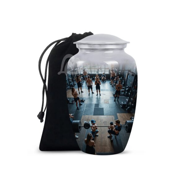 Gym Modern Memorial Cremation Urn for Ashes for Women with - 200 cu in Funeral Urns for Men and Women,