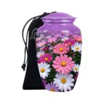 Colorful Flowers Urns for Human Ashes, Burial Urn for Adult, Cremation Urn Memorial Human Ashes