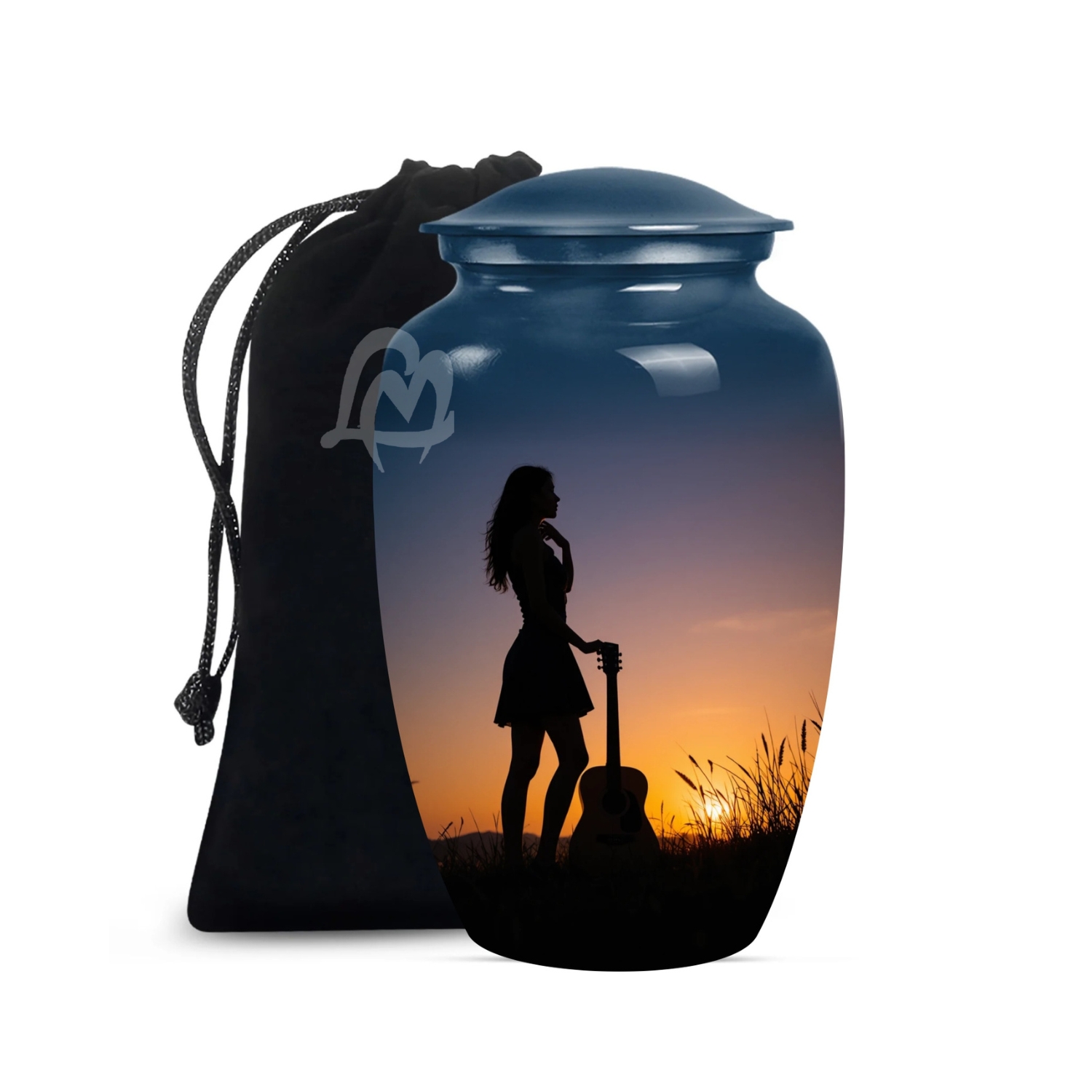 Guitar Cremation Aluminium Funeral Urns for Adult Human | Beautiful Style Handcrafted Burial Funeral Guitar Cremation Aluminium Funeral Urns for Adult Human | Beautiful Style Handcrafted Burial Funeral