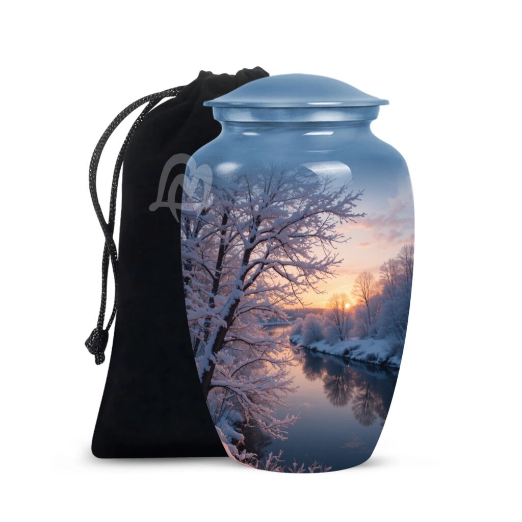 Snowflake Cremation Urns for Human Ashes – Funeral Urns for Adult Female & Male