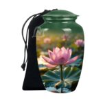 Lotus Urn for Human Ashes – Adult Funeral Urn Handcrafted