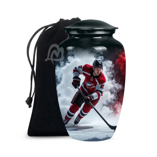 Hockey Cremation Urn Memorial Human Ashes Container Jar Pot | Burial Funeral Urns