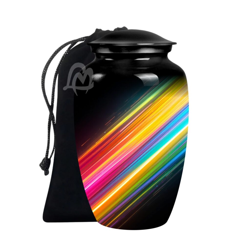 Premium Aluminum Urn, Burial, Funeral & Memorial Tribute for Loved Ones.