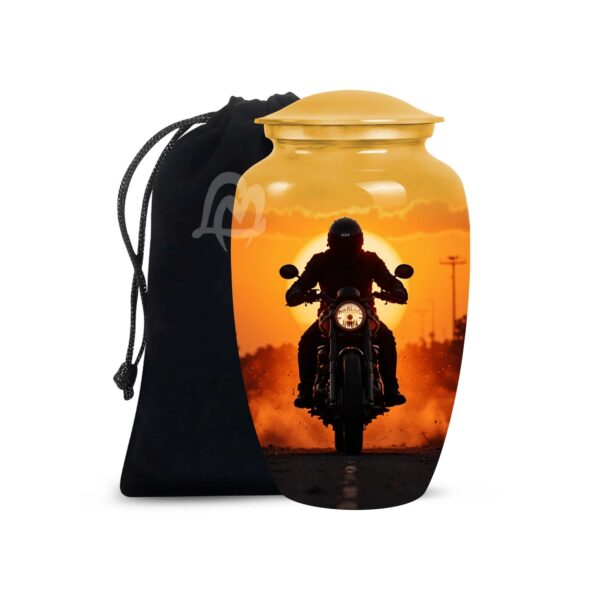 Completely Handcrafted with Velvet Protection Bag Funeral Burial, Decorative Adult.