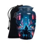 Bike Cremation Urn for Adult Human Ashes - Large Handcrafted Funeral Memorial