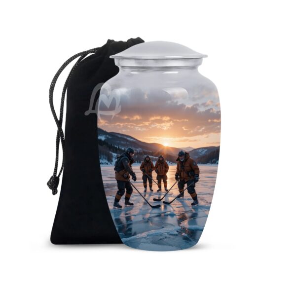 Hockey Cremation Urn Memorial Human Ashes Container Jar Pot | Burial Funeral Urns