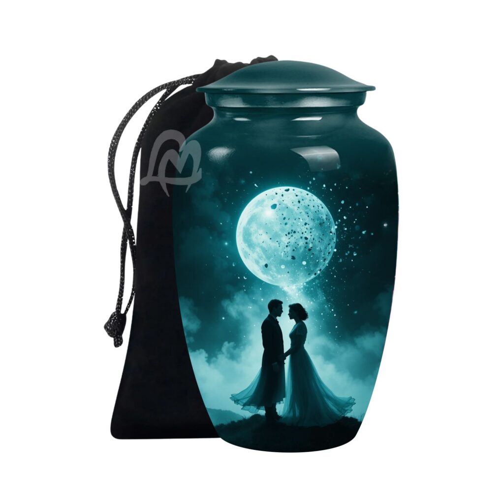 Soul Cremation Urn for Human Ashes Adult – Large Soul Urn for Women & Men with Secure Lid