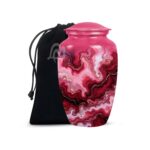 Marble Abstract Cremation Urns for Human Ashes – Metal Urns for Adults