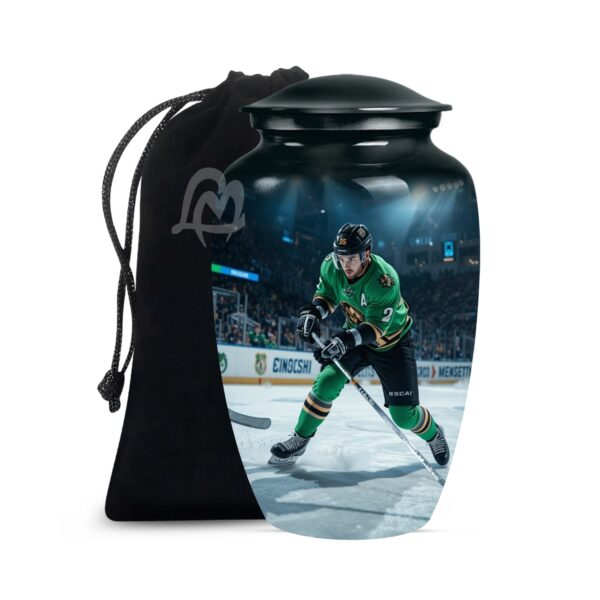 Hockey Cremation Urn Memorial Human Ashes Container Jar Pot | Burial Funeral Urns