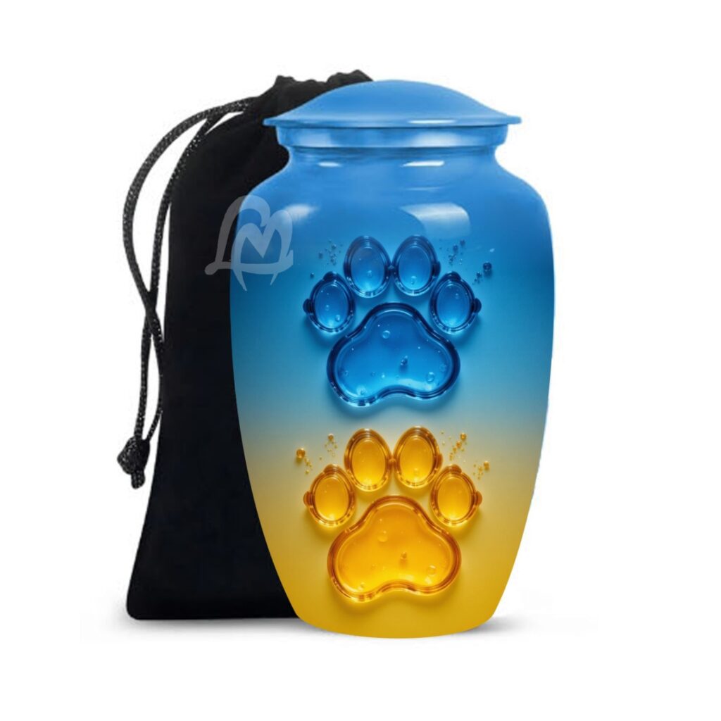 Handcrafted Burial Funeral Urns for Cremated Ash Remains Storage.