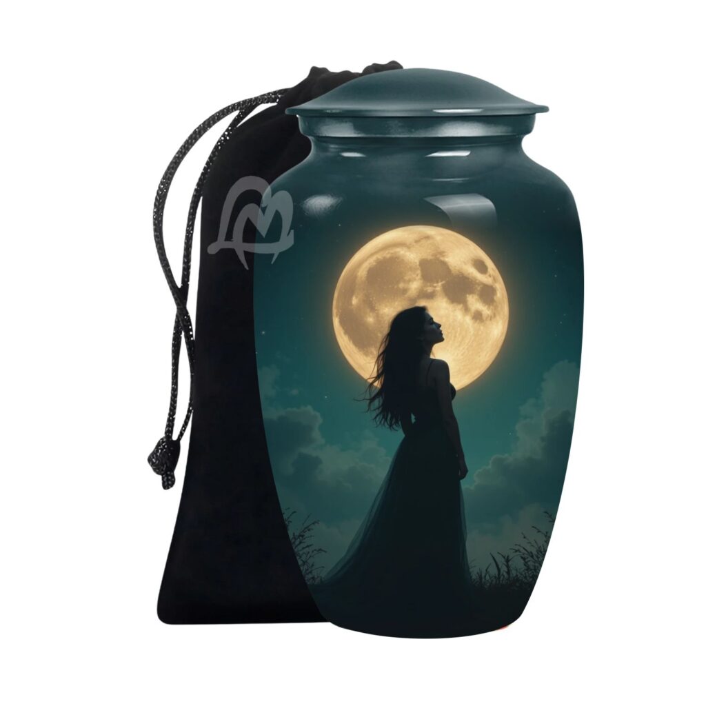 Soul Cremation Urn for Human Ashes Adult – Large Soul Urn for Women & Men with Secure Lid