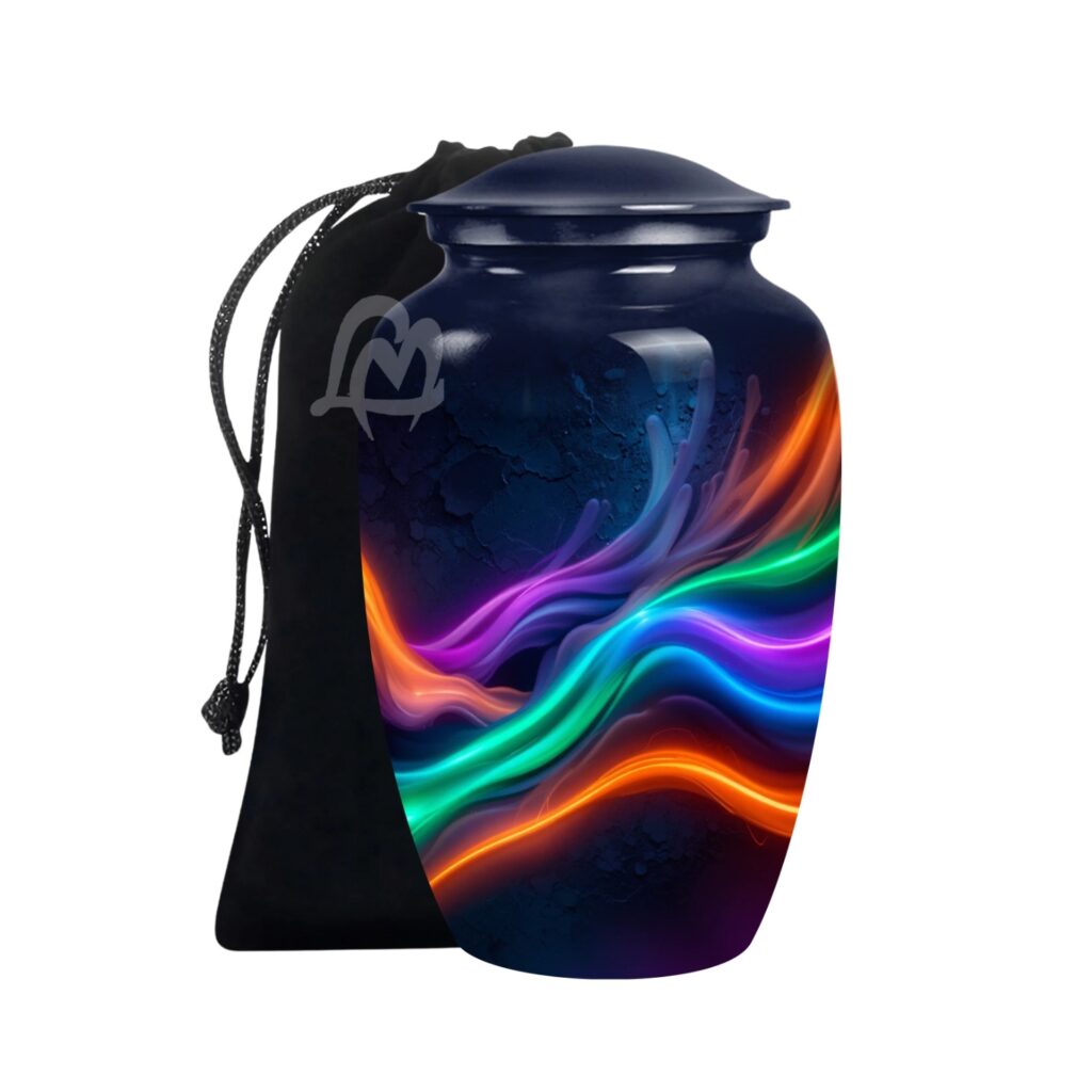 Premium Aluminum Urn, Burial, Funeral & Memorial Tribute for Loved Ones.