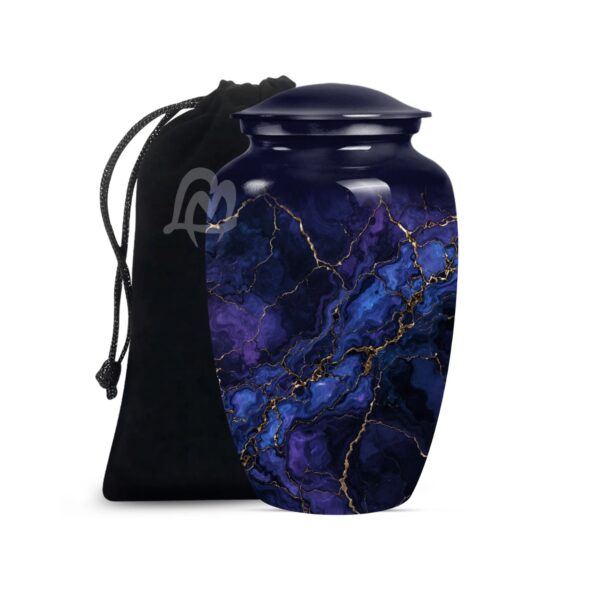 Decorative Modern Urn, Funeral Urns for Mom – Peaceful Marble Design Urns for Ashes.