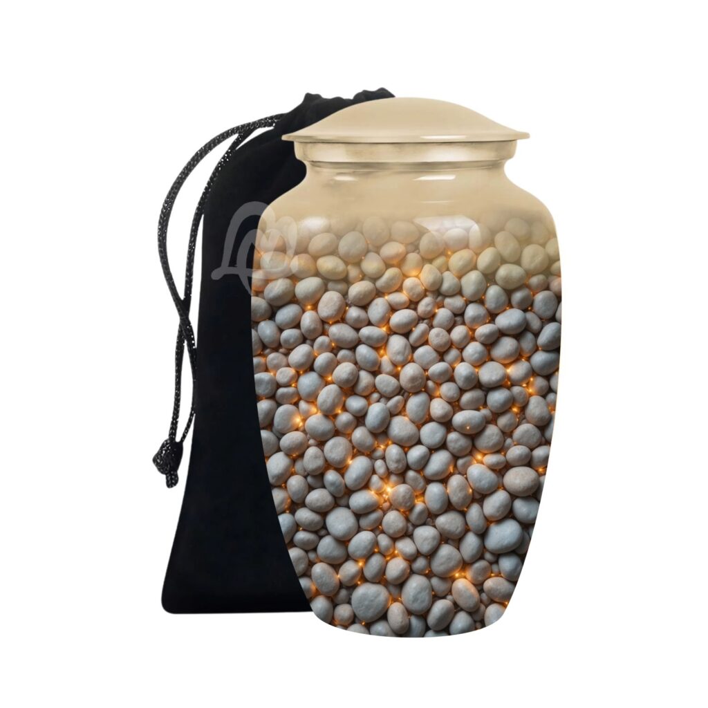 Premium Aluminum Urn, Burial, Funeral & Memorial Tribute for Loved Ones.