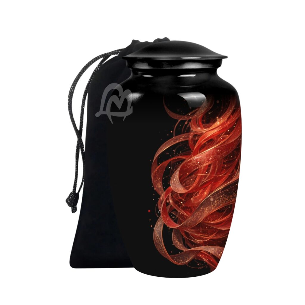 Premium Aluminum Urn, Burial, Funeral & Memorial Tribute for Loved Ones.