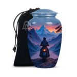 Completely Handcrafted with Velvet Protection Bag Funeral Burial, Decorative Adult.