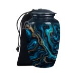 Decorative Modern Urn, Funeral Urns for Mom – Peaceful Marble Design Urns for Ashes.