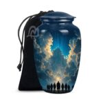 Soul Cremation Urn for Human Ashes Adult – Large Soul Urn for Women & Men with Secure Lid