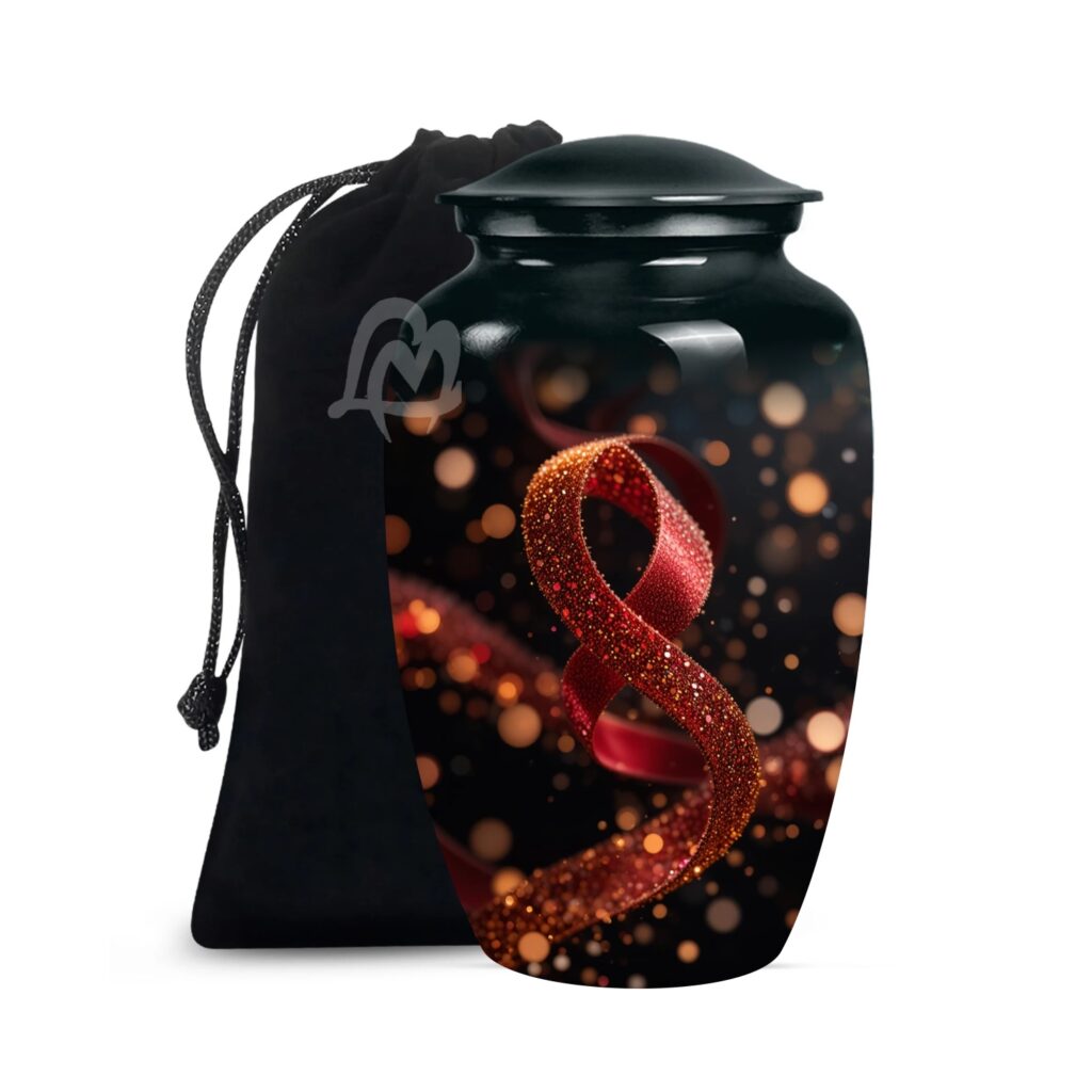 Premium Aluminum Urn, Burial, Funeral & Memorial Tribute for Loved Ones.