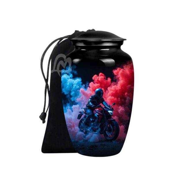 Completely Handcrafted with Velvet Protection Bag Funeral Burial, Decorative Adult.