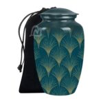 Premium Aluminum Urn, Burial, Funeral & Memorial Tribute for Loved Ones.