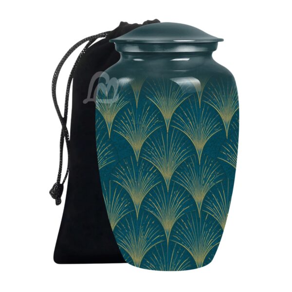 Premium Aluminum Urn, Burial, Funeral & Memorial Tribute for Loved Ones.
