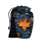 Maple Leaf Urns for Human Ashes Adult Male, Funeral Urn for Human Ashes