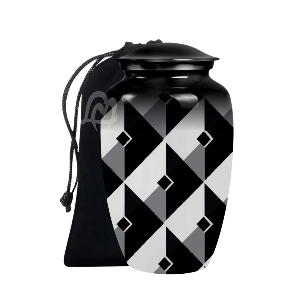 Premium Aluminum Urn, Burial, Funeral & Memorial Tribute for Loved Ones.
