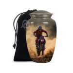 Completely Handcrafted with Velvet Protection Bag Funeral Burial, Decorative Adult.