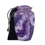 Decorative Modern Urn, Funeral Urns for Mom – Peaceful Marble Design Urns for Ashes.