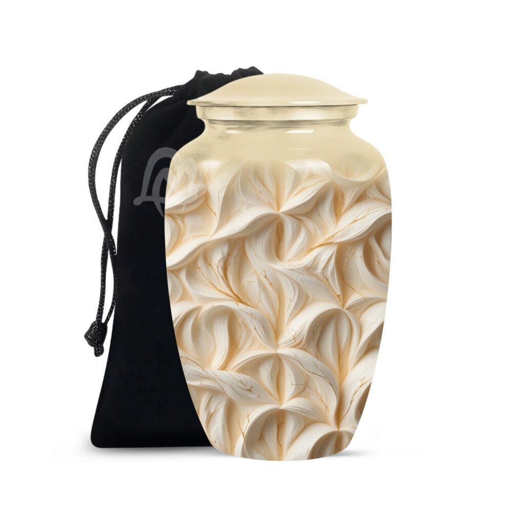 Pattern Cremation Urns for Human Ashes, Decorative Burial Urn for Adult Men and Women