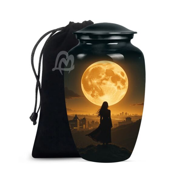Soul Cremation Urn for Human Ashes Adult – Large Soul Urn for Women & Men with Secure Lid