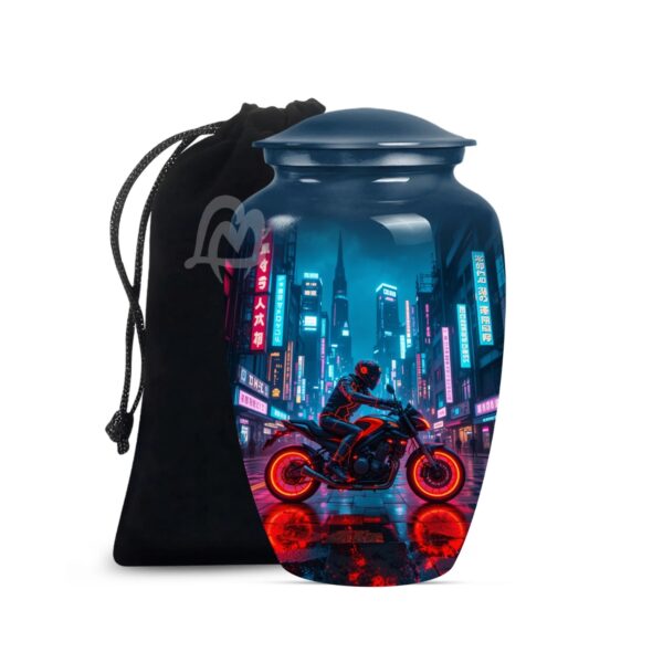 Completely Handcrafted with Velvet Protection Bag Funeral Burial, Decorative Adult.