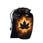Maple Leaf Urns for Human Ashes Adult Male, Funeral Urn for Human Ashes