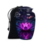 Lotus Cremation Urn for Human Ashes – Adult Funeral Urn Handcrafted