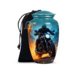 Completely Handcrafted with Velvet Protection Bag Funeral Burial, Decorative Adult.