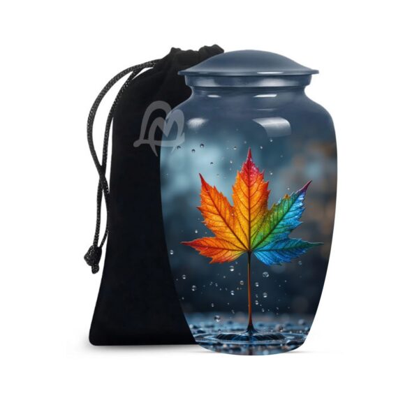 Maple Leaf Urns for Human Ashes Adult Male, Funeral Urn for Human Ashes