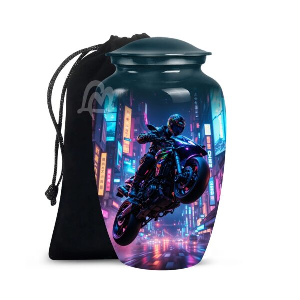 Completely Handcrafted with Velvet Protection Bag Funeral Burial, Decorative Adult.