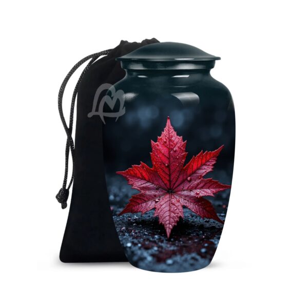 Maple Leaf Urns for Human Ashes Adult Male, Funeral Urn for Human Ashes
