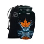 Maple Leaf Urns for Human Ashes Adult Male, Funeral Urn for Human Ashes