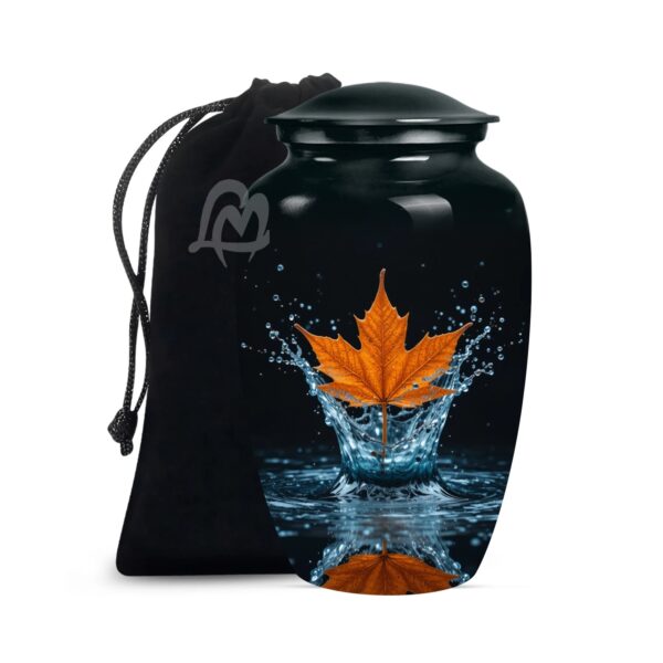Maple Leaf Urns for Human Ashes Adult Male, Funeral Urn for Human Ashes