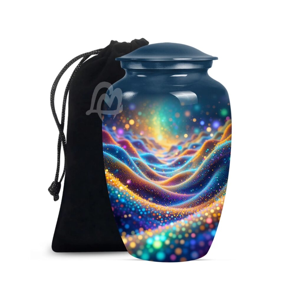 Premium Aluminum Urn, Burial, Funeral & Memorial Tribute for Loved Ones.