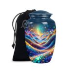 Premium Aluminum Urn, Burial, Funeral & Memorial Tribute for Loved Ones.