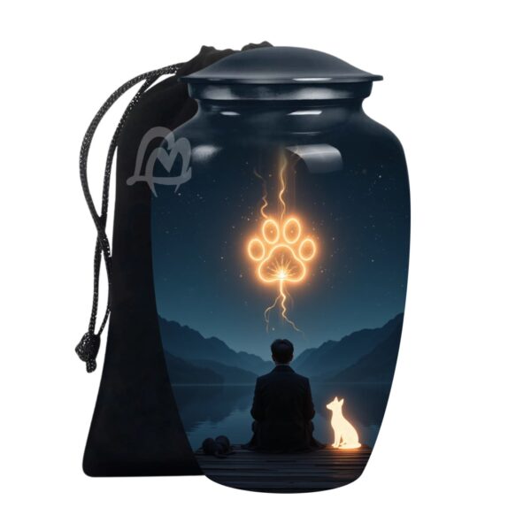 Handcrafted Burial Funeral Urns for Cremated Ash Remains Storage.