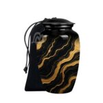 Decorative Modern Urn, Funeral Urns for Mom – Peaceful Marble Design Urns for Ashes.