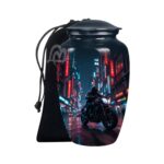 Completely Handcrafted with Velvet Protection Bag Funeral Burial, Decorative Adult.