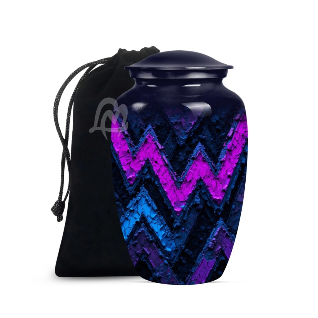 Pattern Cremation Urns for Human Ashes, Decorative Burial Urn for Adult Men and Women,