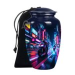 Bike Cremation Urn for Adult Human Ashes - Large Handcrafted Funeral Memorial