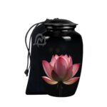 Lotus Cremation Urn for Human Ashes – Adult Funeral Urn Handcrafted